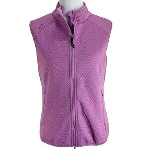 Ping Sensorwarm Golf Vest Womens Size 6 Purple Zip Front Pockets